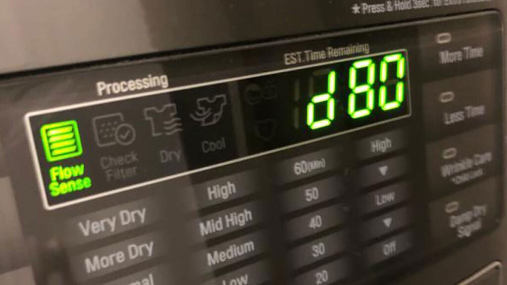 LG Dryer D80 Error Code